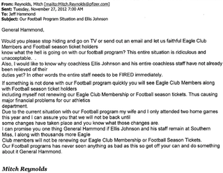 Illustration for article titled "In The Oil Business, We Call It A Dry Hole": Angry Letters Boosters Send The AD When The Football Team Goes 0-12